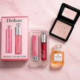 Glow & Glam Beauty Deal – Dioho Lip set , Fragrance & Highlighter
