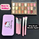 2 Pc Makeup Deal – Hello Kitty Brush Set + Mocular Eyeshadow Palette