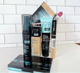 Fit Me 4-Item Makeup Deal (Glass found & Primer , Fixer & Conc)