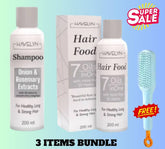 3-in-1 Hair Care Deal - Hair Oil , shampoo & brush