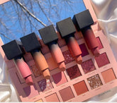 Huda Beauty Nude Eyeshadow Palette + 2 Lipsticks