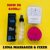 Relax & Glow Combo (Lina Mini Massager + Fit Me Matte Poreless Setting Spray)