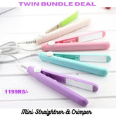 Twin Deal Mini Straightener & Crimper