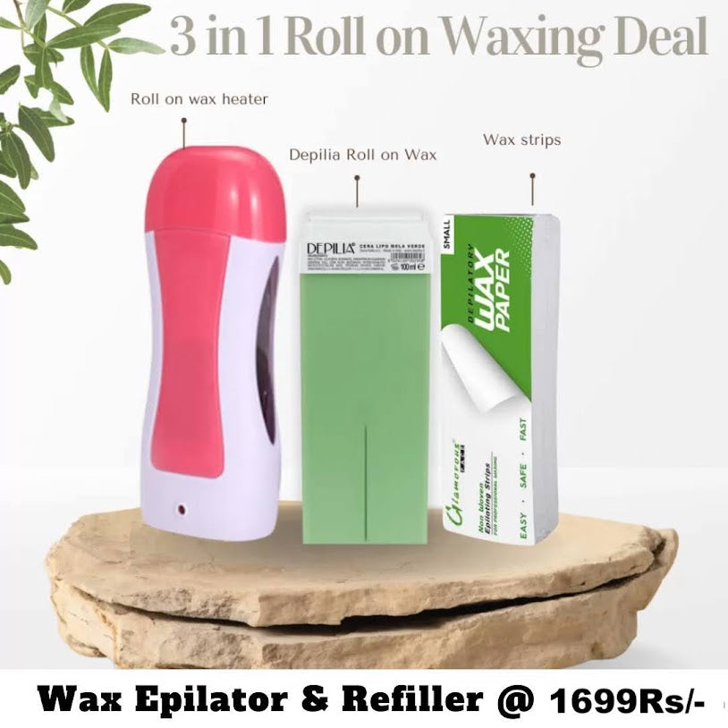 Wax Epilator with Refiller & Cable
